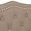 vidaXL Chesterfield lavica Kapučínová 120,5 x 65 x 75 cm Umelá koža