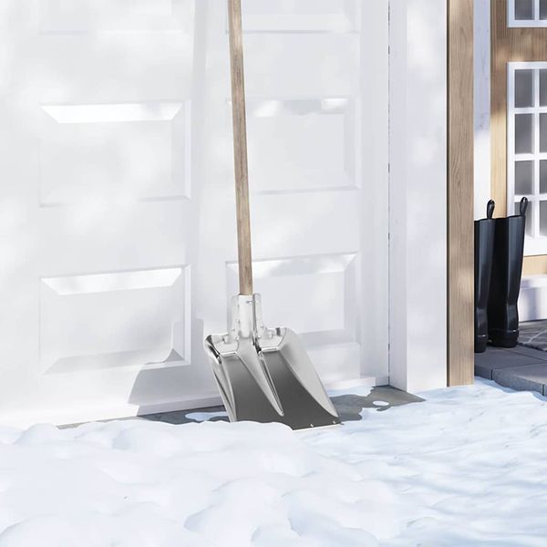 vidaXL Hlava lopaty 4 pcs Strieborná 43 x 32,5 cm Hliník