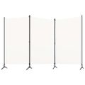 vidaXL 3-panelový paraván biely 260x180 cm látka
