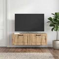 vidaXL Nástenná TV skrinka 98 x 31 x 30 cm Dub artisan