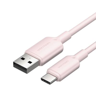 Kábel USB 2.0 A na USB-C 3A Vention CTQPH 2M (ružový)