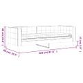 vidaXL Denná posteľ s matracom žltá 80x200 cm zamat
