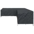 vidaXL Obal na nábytok 330 x 255 x 80 cm 600D Oxford tkanina Tvar L