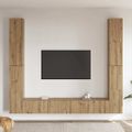 VidaXL 6 dielna súprava nástennej TV skrinky Artisan Oak