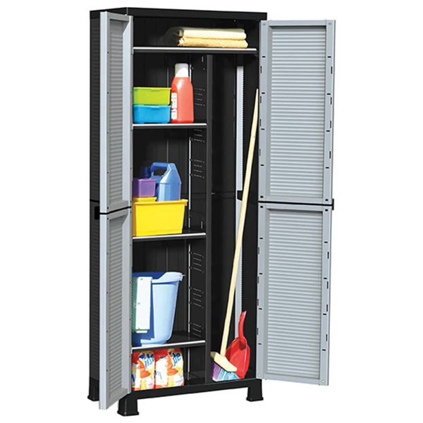 vidaXL Plastová skrinka 68x39x171,5 cm