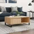 vidaXL Konferenčný stolík dub sonoma 90x60x35 cm kompozitné drevo