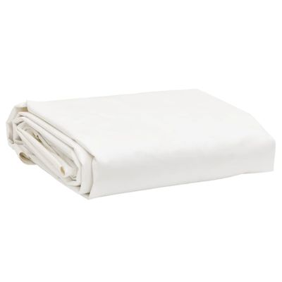vidaXL Celta biela Ø 4 m 650 g/m²