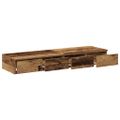 vidaXL Zásuvky pod posteľ Staré drevo 120 x 36,5 x 16,5 cm