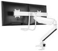 Neomounts Select  NM-D775DXWHITE / Flat Screen Desk mount (10-32") desk clamp/grommet / White Držák, VESA, stolní, pro 2 ploché monitory, úhloprícka 10"-32", náklon 20°, otácení 360°, rotace 360°, nosnost 16kg, bílý