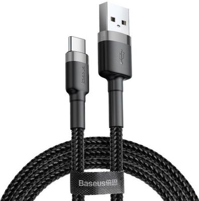 Baseus dátový kábel Cafule USB-C 3m 2A šedo-čierny
