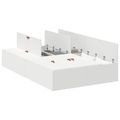 vidaXL Rám postele s úložným prostorem s úložiskom Biela 120 x 200 cm