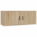 vidaXL Nástenná TV skrinka dub sonoma 100x34,5x40 cm
