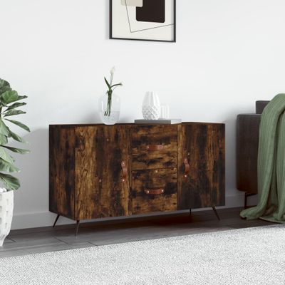 vidaXL Komoda, tmavý dub 100x36x60 cm, kompozitné drevo