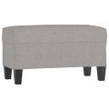 vidaXL Lavica bledosivá 70x35x41 cm látka