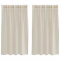 vidaXL Voile záclona 2 ks Piesková 140 x 140 cm Polyester