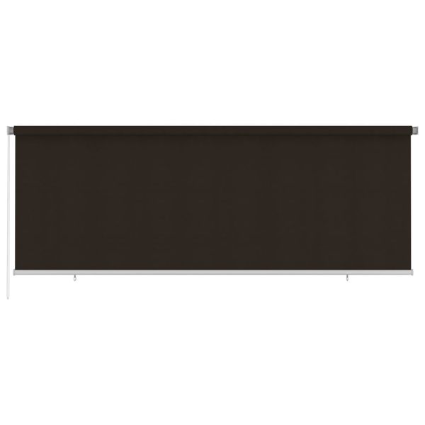 vidaXL Vonkajšia zatemňovacia roleta 400x140 cm hnedá HDPE