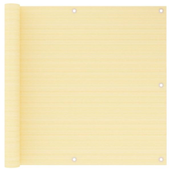 vidaXL Balkónová markíza béžová 90x500 cm HDPE