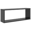vidaXL Nástenné police 6 ks, sivé 60x15x23 cm, kompozitné drevo