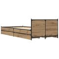 vidaXL Rám postele s čelom Dub artisan 80 x 200 cm Kompozitné drevo