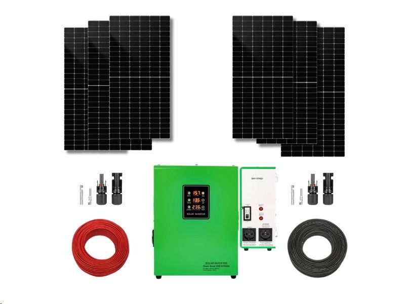 Sada pre solárny ohrev vody VOLT 3000 BYPASS GREEN BOOST 2730Wp 6x PV TRINA Solar