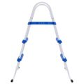vidaXL Bazénový rebrík modro-biely 84 cm oceľ