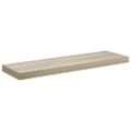 vidaXL Plávajúce nástenné police 2 ks, dubové 80x23,5x3,8 cm, MDF