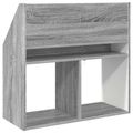 vidaXL Detský regál Sivý Sonoma 72,5 x 29,5 x 69 cm Kompozitné drevo