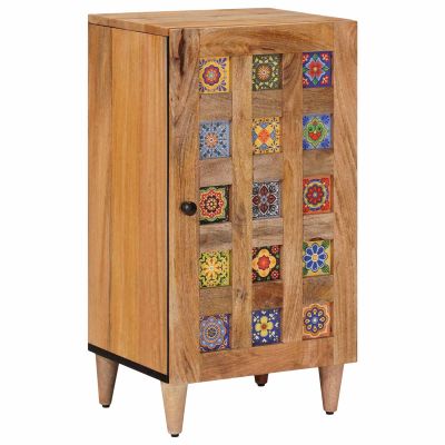 vidaXL Servírovacia skriňa s úložiskom Prírodná 40 x 33 x 75 cm