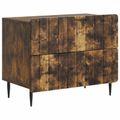 vidaXL Nočný stolík Dymový dub 62 x 34,5 x 49,5 cm Kompozitné drevo