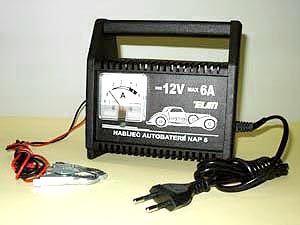 "BAZAR" Nabíjačka autobatérií ELSIN NAP6, 12 V/6 A max "BAZAR" Nabíječka autobaterií ELSIN NAP6, 12 V/6 A max