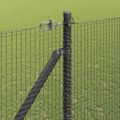 vidaXL Zváraný drôtový plot s hrotmi 10 x 1,5 m Oceľ s PVC povrchom