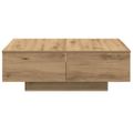 vidaXL Konferenčný stolík dub artisan 90x60x31 cm kompozitné drevo