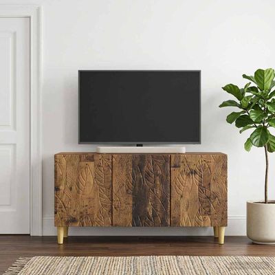 vidaXL TV skrinka 99 x 34,5 x 50 cm Staré drevo Kompozitné drevo
