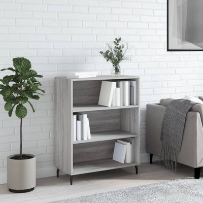 vidaXL Poličková skrinka sivá sonoma 69,5x32,5x90 cm kompozitné drevo