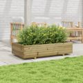 vidaXL Záhradný kvetináč 110x60x26,5 cm impregnovaná borovica