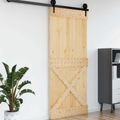 vidaXL Dvere NARVIK 100 x 210 cm Masívne borovicové drevo (neupravené)