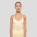 Dámske tielko Luma Butter Yellow - GymBeam, veľkosť M