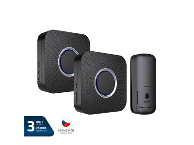 Zvonček bezdrôtový GETI GWDK208B kinetický sada