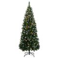 vidaXL Umelý vianočný stromček s 300 LED 180 cm