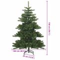 vidaXL Umelý Sklápací Vianočný Stromček Zelená 150 cm PVC, oceľ