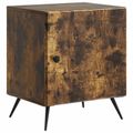 vidaXL Nočný stolík 2 ks Dymový dub 43 x 34,5 x 50 cm Kompozitné drevo
