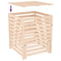 vidaXL Kompostér 82,5x82,5x99,5 cm masívne borovicové drevo