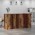 vidaXL Recepčný stôl staré drevo 200x50x103,5 cm kompozitné drevo