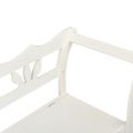 vidaXL Lavica biela 107x45x75,5 cm masívna jedľa
