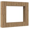 VidaXL 8 dielna súprava nástennej TV skrinky Artisan Oak