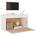 vidaXL Nástenné skrinky biele 60x30x35 cm masívne borovicové drevo