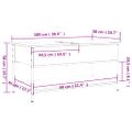 vidaXL Konferenčný stolík dub sonoma 100x50x50 cm kompozit.drevo a kov