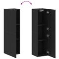vidaXL Nástenný TV kabinet 30,5 x 30 x 110 cm Čierny dub