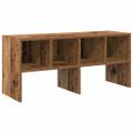 vidaXL Regál na topánky stohovateľné staré drevo 89,5x30x40 cm