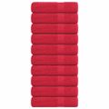vidaXL Utierky na ruky FROGN 10 ks červené 50x100 cm 360 g/m²